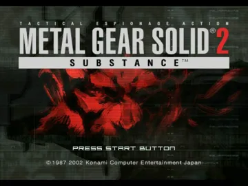 Metal Gear Solid 2 Substance (USA) screen shot title